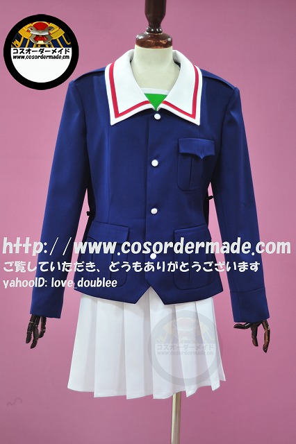 ガールズ＆パンツァーの秋山優花里の衣装パンツァージャケットのセット (2)